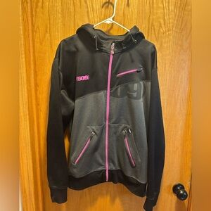 509 Black and Pink Zip up hoodie